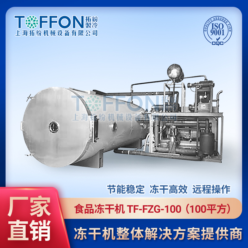 食品真空冷凍干燥機 松茸凍干機成套設備 TF-FZG-100